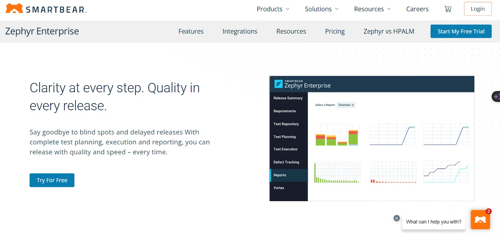 Zephyr Enterprise also comes from SmartBear software like Test Complete