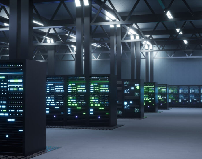 rsz modern data center providing cloud services enabling businesses access computing resources storage demand internet server room infrastructure 3d render animation 700x550