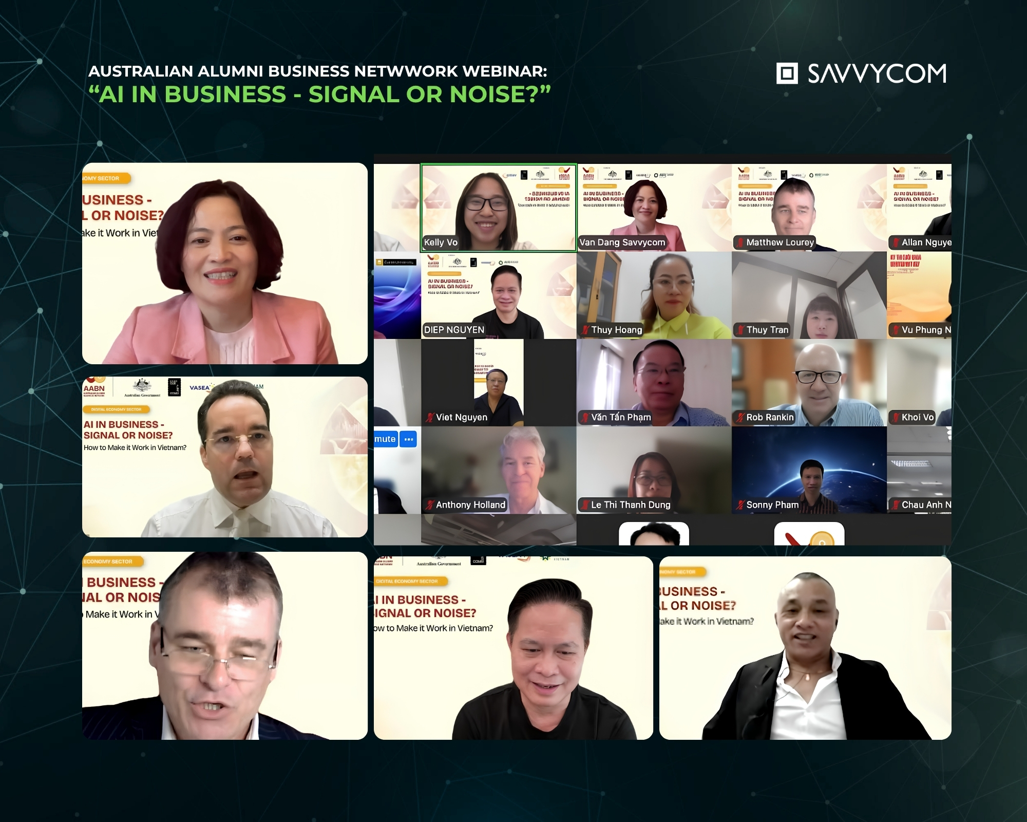 Business leaders shared insights on moving beyond AI experimentation during the "AI in Business: Signal or Noise?" webinar